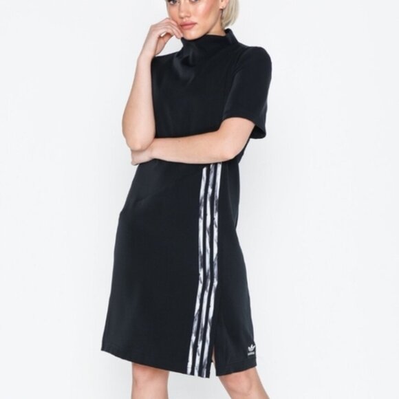 adidas Dresses & Skirts - Adidas Originals x Danielle Cathari Dress Womens Small Black DC 3 Stripe NEW
